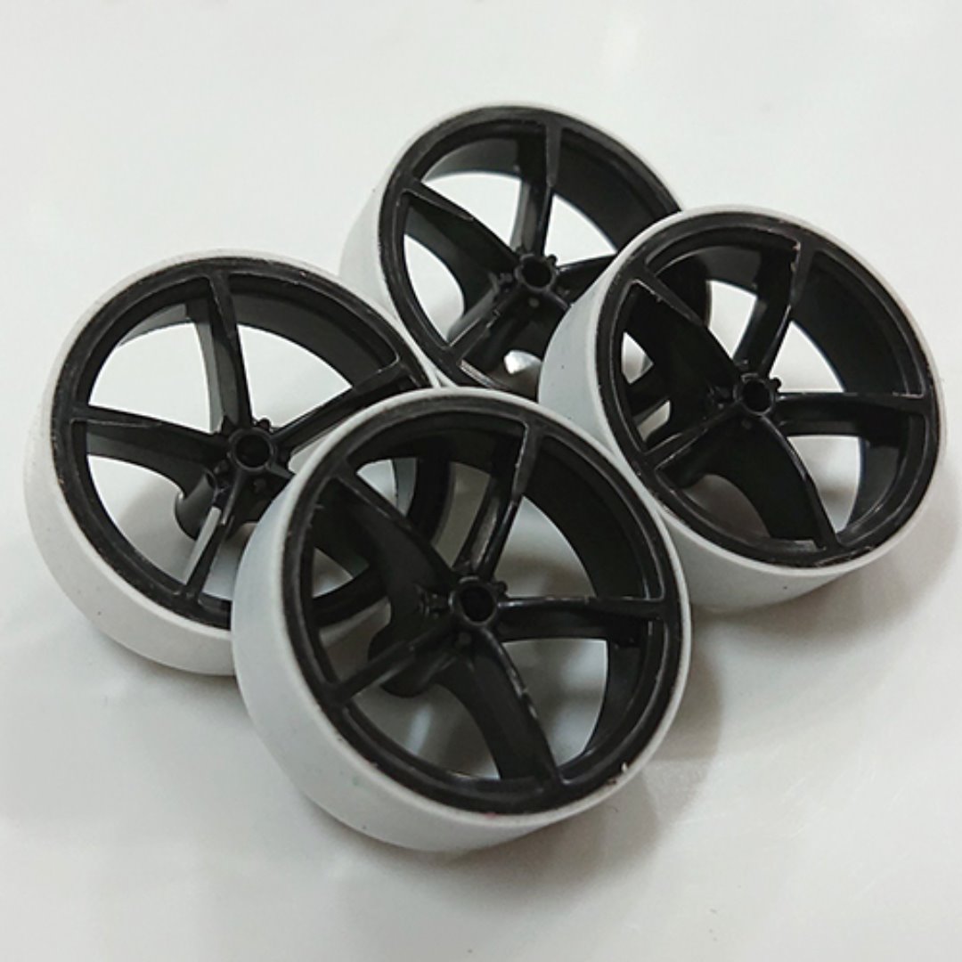 특수사이즈 회경 타이어(9) 23.9mm 휠 블랙/타이어 화이트