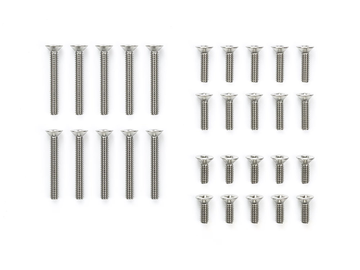 [15527]STAINLESS STEEL COUNTERSUNK SCREW SET (6/8/15mm)