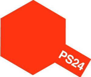 [86024] PS24 형광 오렌지 폴리카보네이트 타미야 스프레이