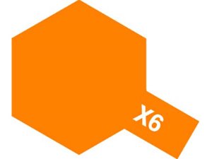 [80006] X6 오렌지 타미야 에나멜 페인트 유광